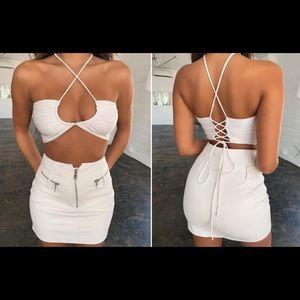 Tiger Mist Athena Top in White - XS